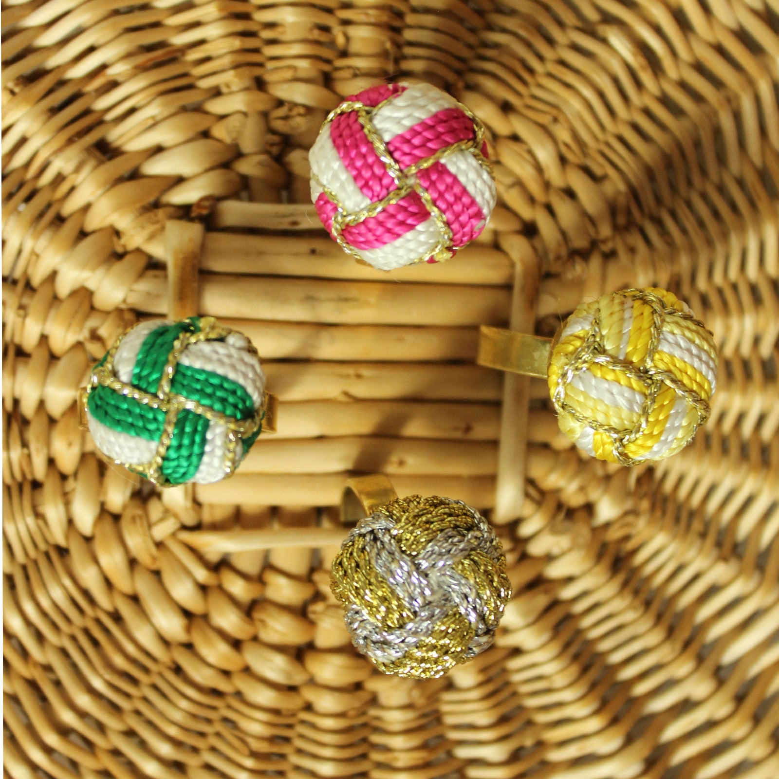 SILK Button Ring
