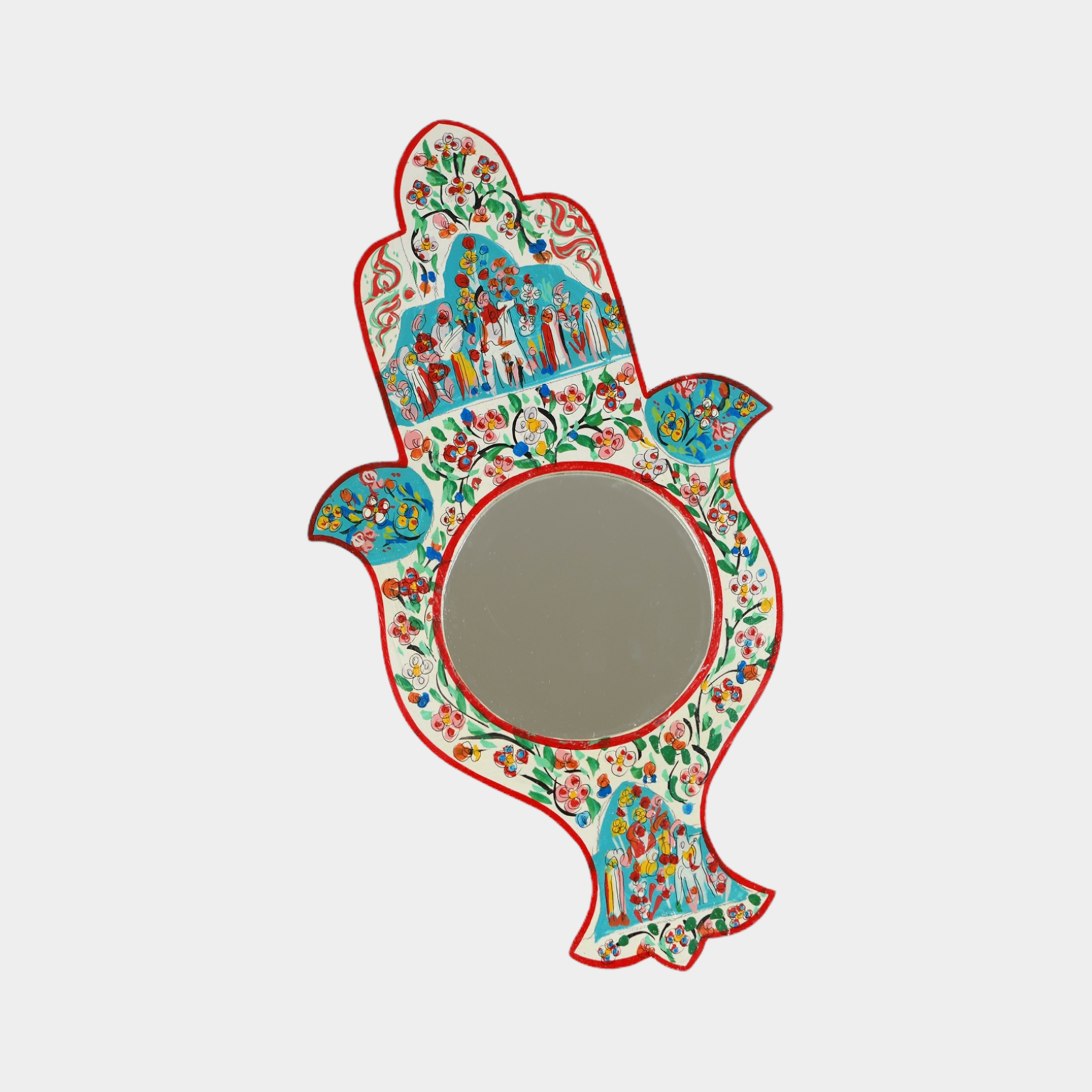 Fatma hand mirror - White