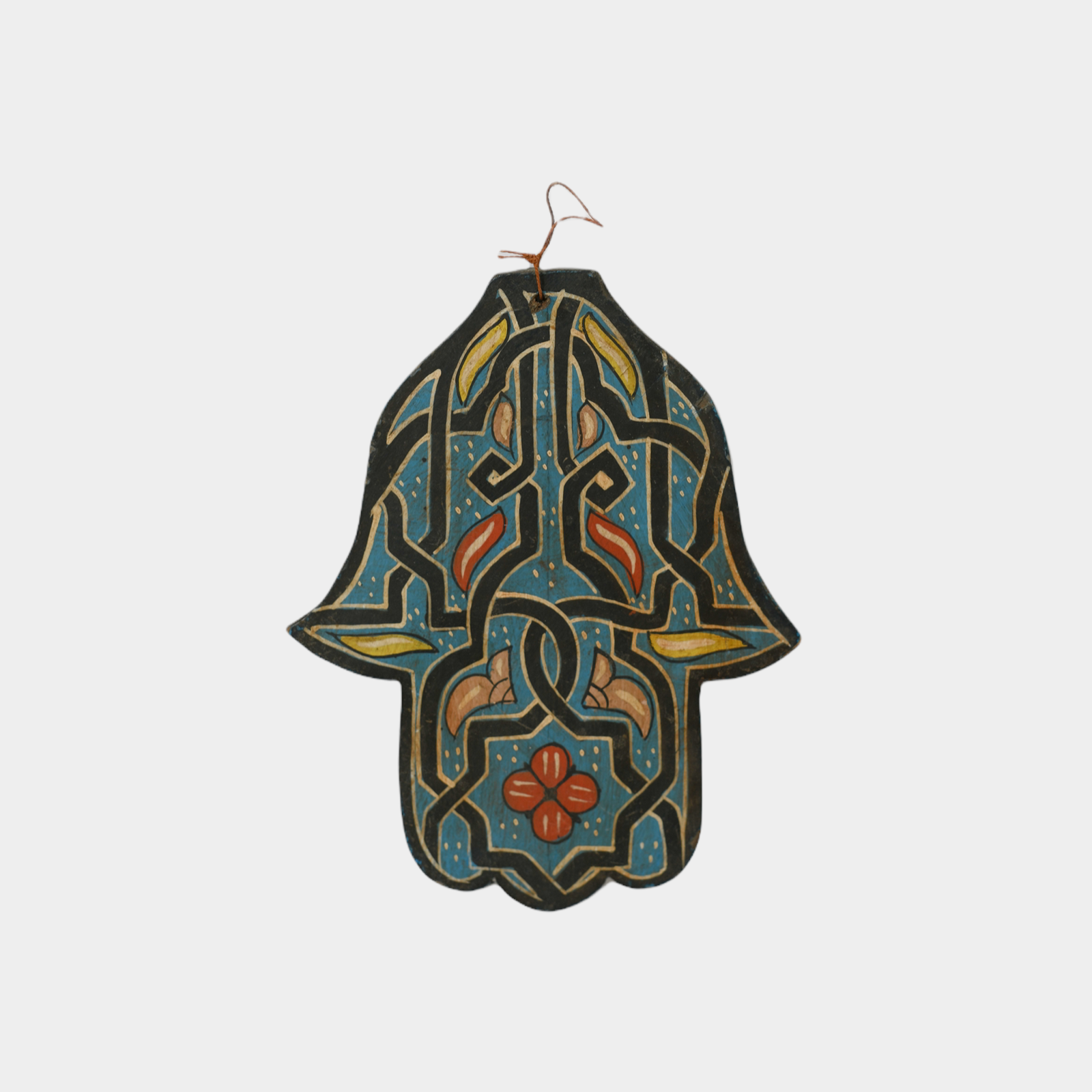Antique Fatma hand - Blue & Black