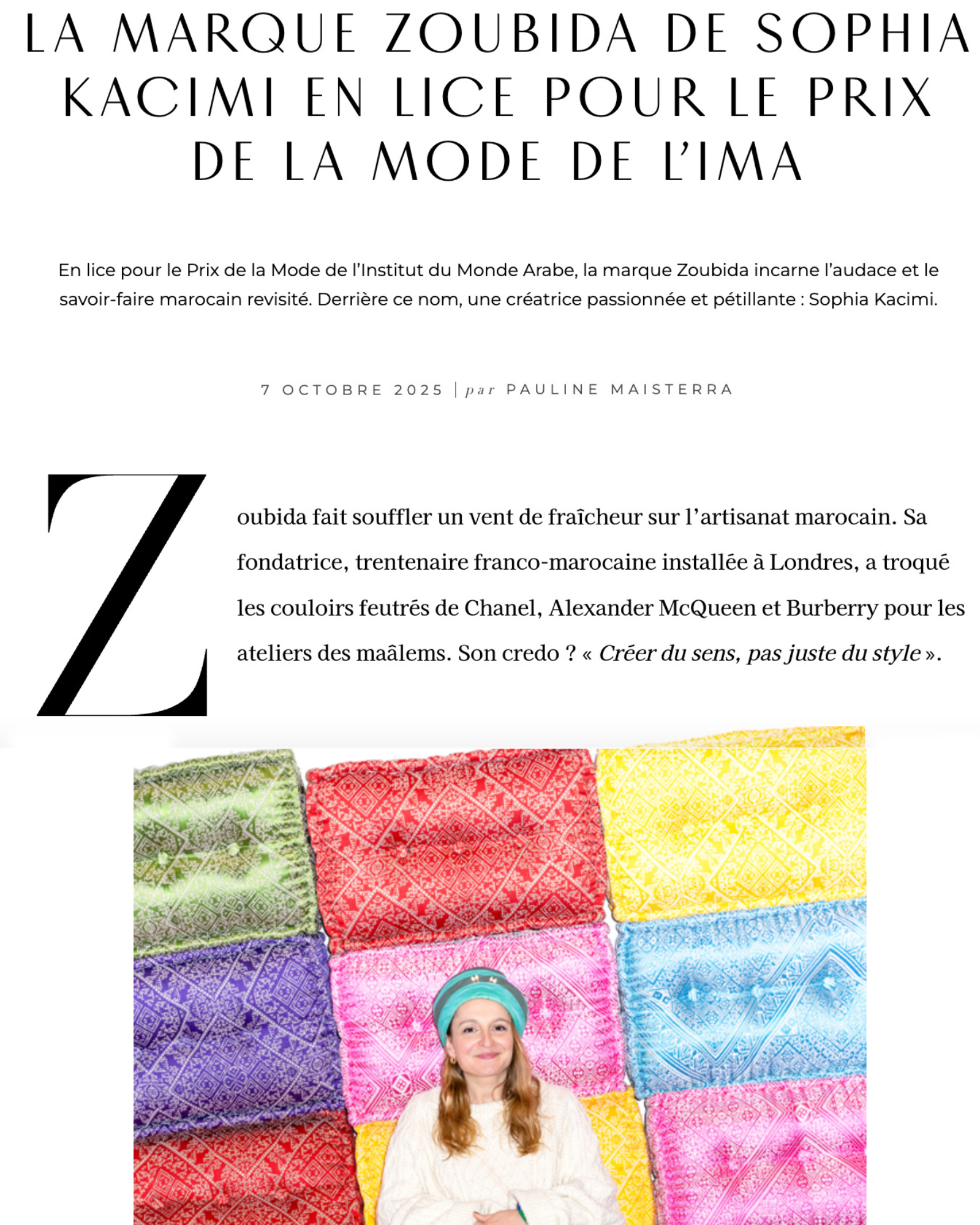 IN THE PRESS 🗞️ I FEMMES DU MAROC