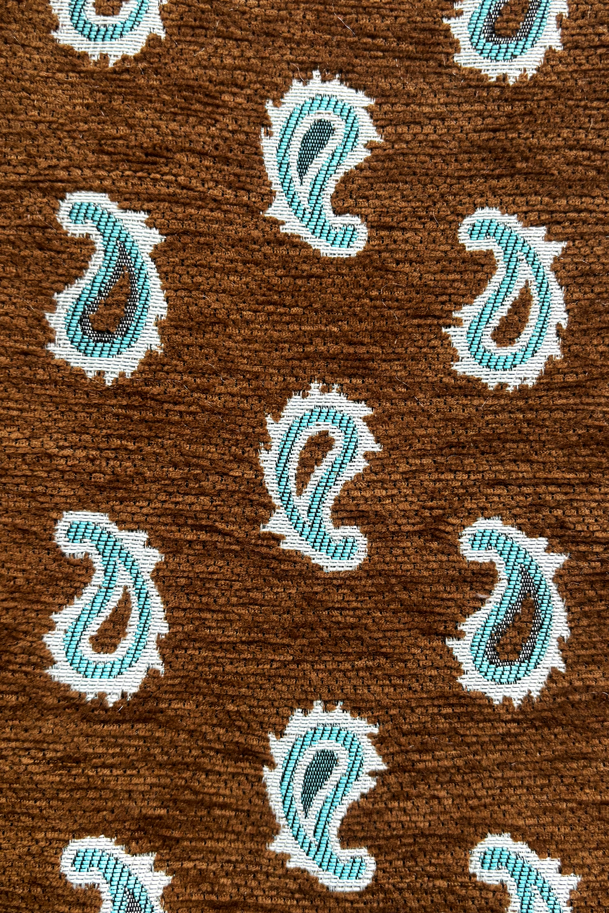 BROWN PAISLEY Fabric