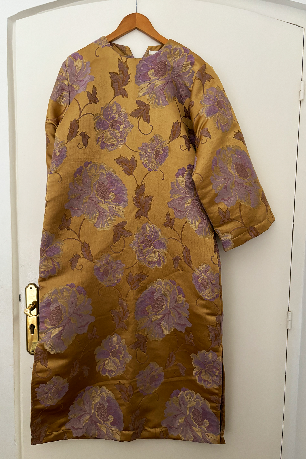 SOPHIA Caftan Dress <br> Gold & Purple