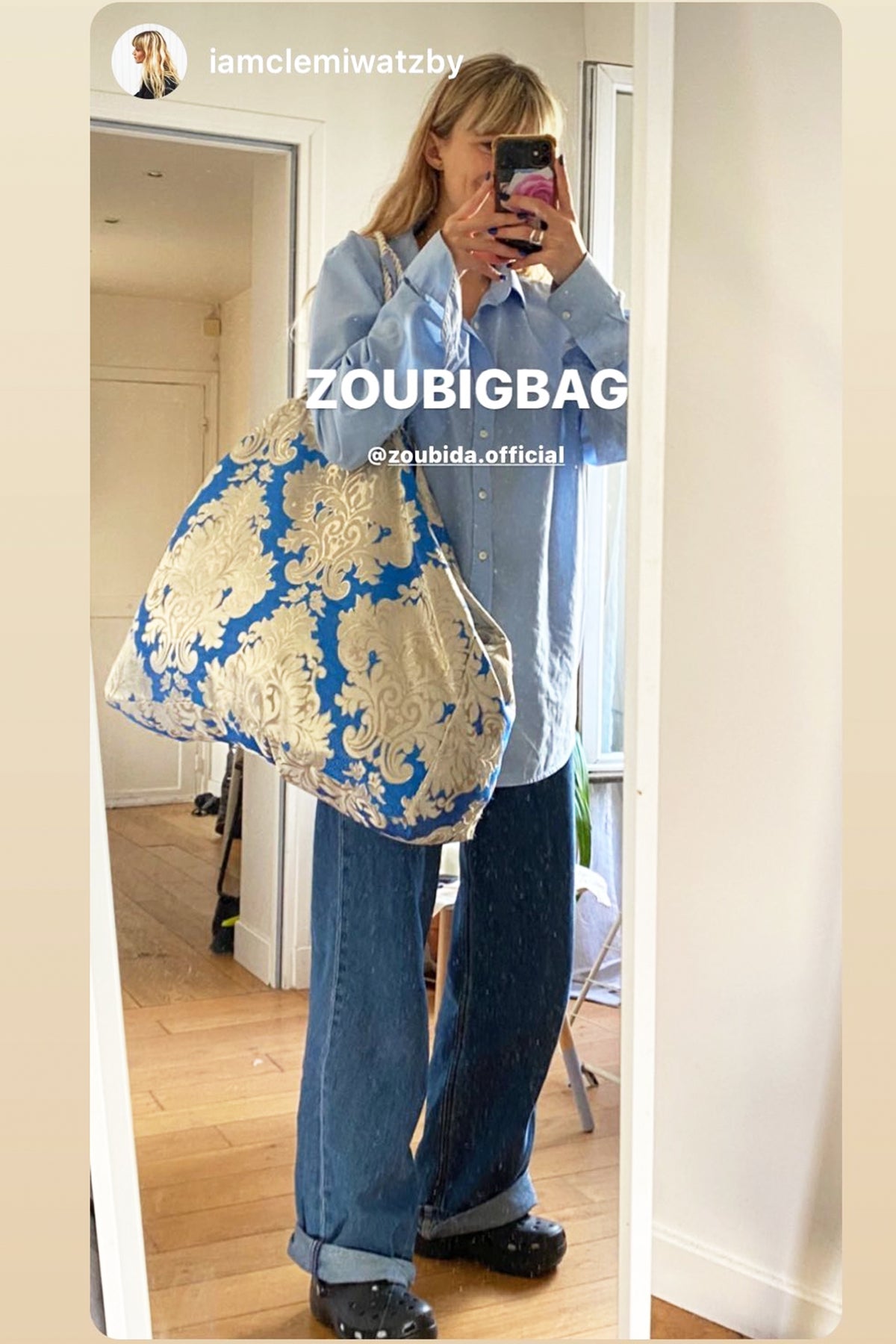 ZOU-BIG BAG <br> Blue