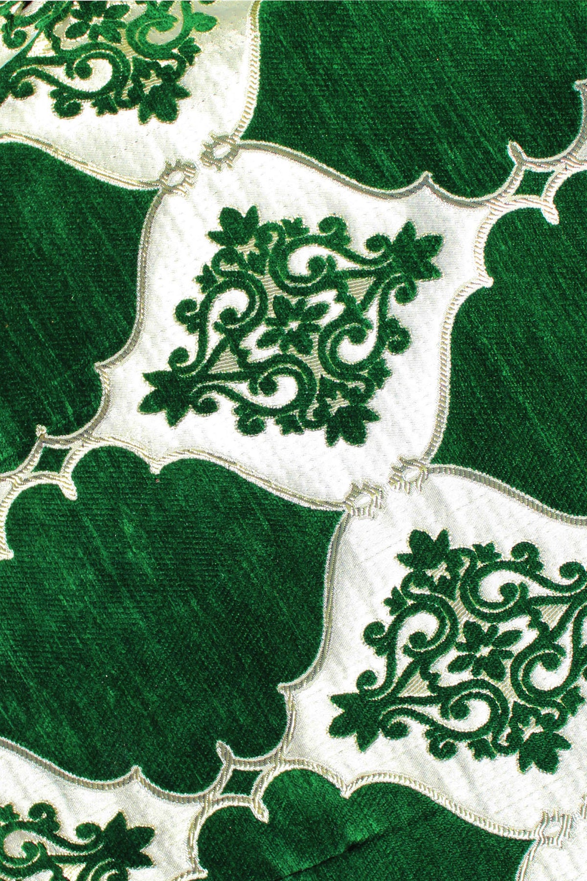 KENZA Jacket <br> Green & White (Small pattern)